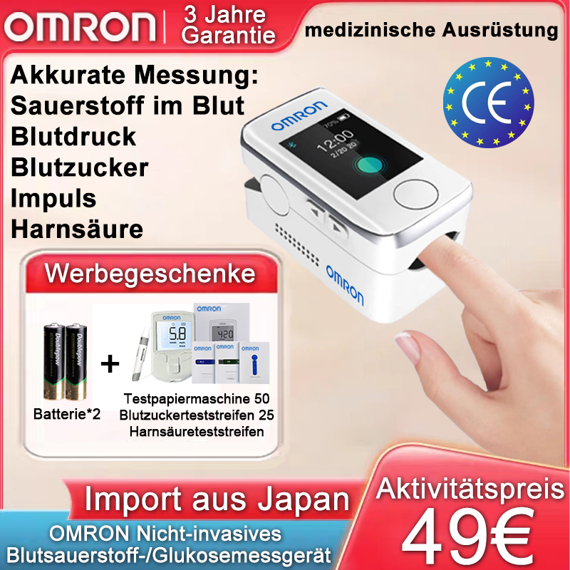 [Aus Japan importiert] Nicht-invasives, hochpräzises Glukosemessgerät ...